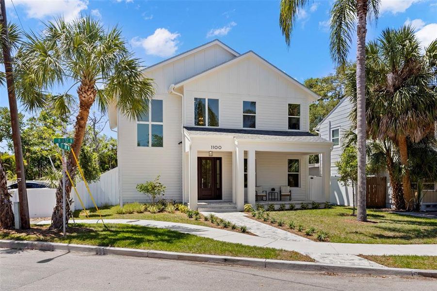 Front exterior of a new home in , St. Petersburg, FL, highlighting curb appeal (Image 31).