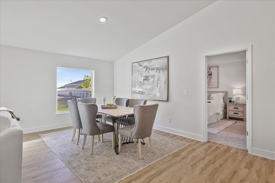 Representative furnished interior of a home built from the The Sunset Harbor by Sunlife Homes LLC in Cape Coral, Cape Coral (Image 10).