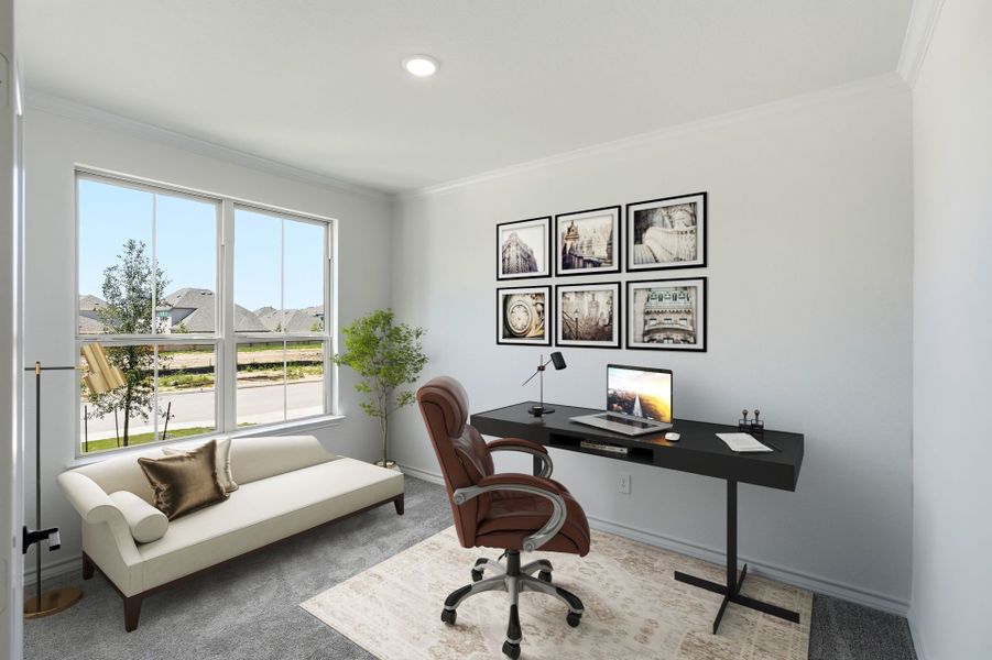 Furnished interior view inside a new home in Davis Ranch, San Antonio (Image 8).