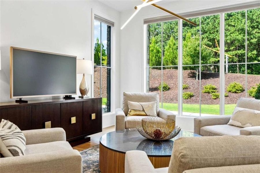 Furnished interior view inside a new home in , Roswell (Image 10).