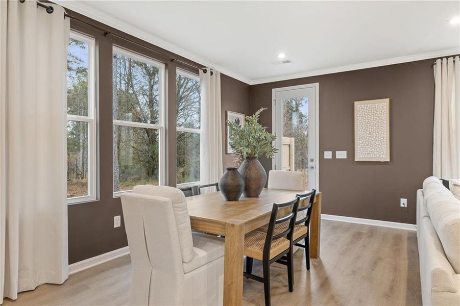 Furnished interior view inside a new home in Lake Shore, Winder (Image 12).