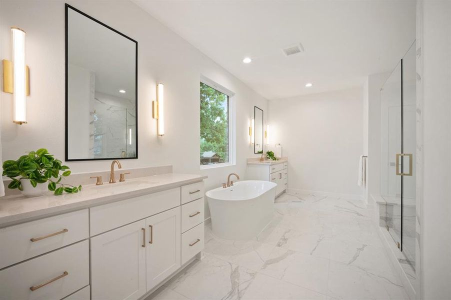Furnished interior view inside a new home in , Dallas (Image 16).