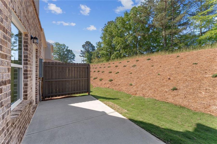 Exterior details and patio area of a home in Wildwood Place, Powder Springs (Image 22).