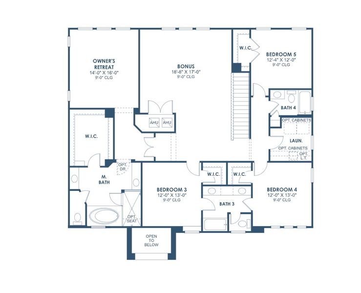 2D floor plan layout for the Verona by Homes by WestBay in Hawkstone, Lithia, FL (Image 3).