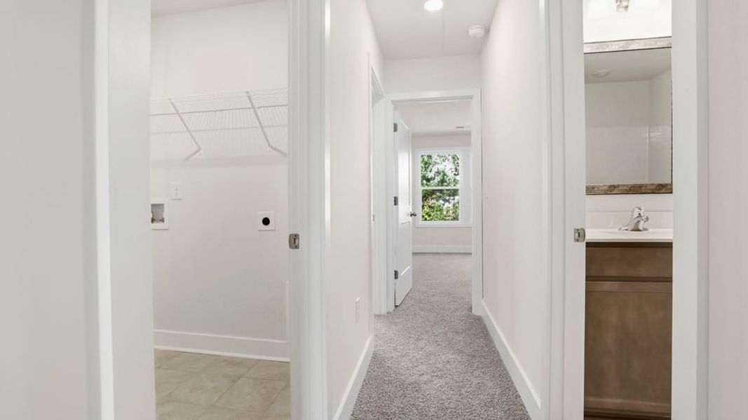 Spacious, unfurnished interior of a new home in Ken's Crossing, Moore (Image 22). Spacious, unfurnished interior of a new home in Ken's Crossing, Moore (Image 22).