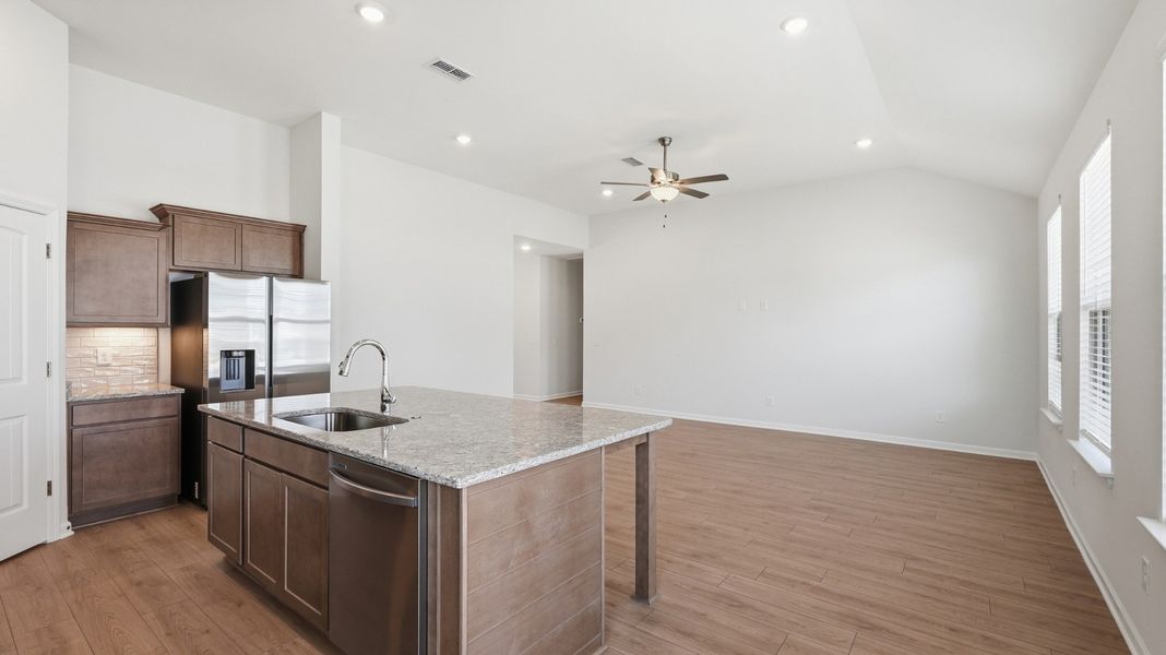 Furnished interior view inside a new home in Wheatfield, Shelbyville (Image 6).