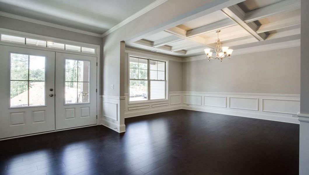 Spacious, unfurnished interior of a new home in Thalley Creek Estates, Cumming (Image 24). Spacious, unfurnished interior of a new home in Thalley Creek Estates, Cumming (Image 24).