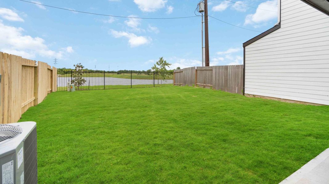 Representative exterior photo of a completed home built from the Gardenia by D.R. Horton in City Gate North, Houston, TX (Image 16).