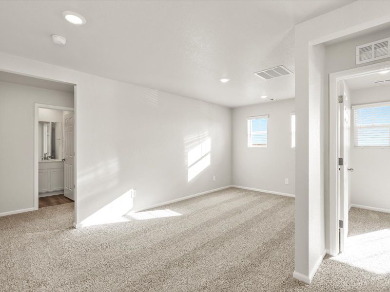 Spacious, unfurnished interior of a new home in Lorson Ranch : The Springs Collection, Colorado Springs (Image 12). Spacious, unfurnished interior of a new home in Lorson Ranch : The Springs Collection, Colorado Springs (Image 12).