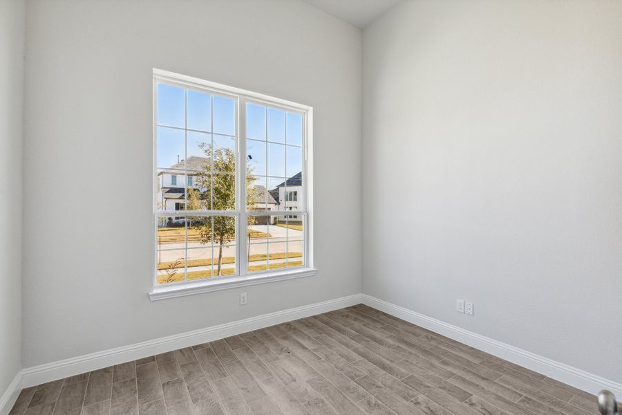 Representative unfurnished interior of a home built from the Barcelona II by Megatel Homes in Bellagio, Forney (Image 12). Representative unfurnished interior of a home built from the Barcelona II by Megatel Homes in Bellagio, Forney (Image 12).