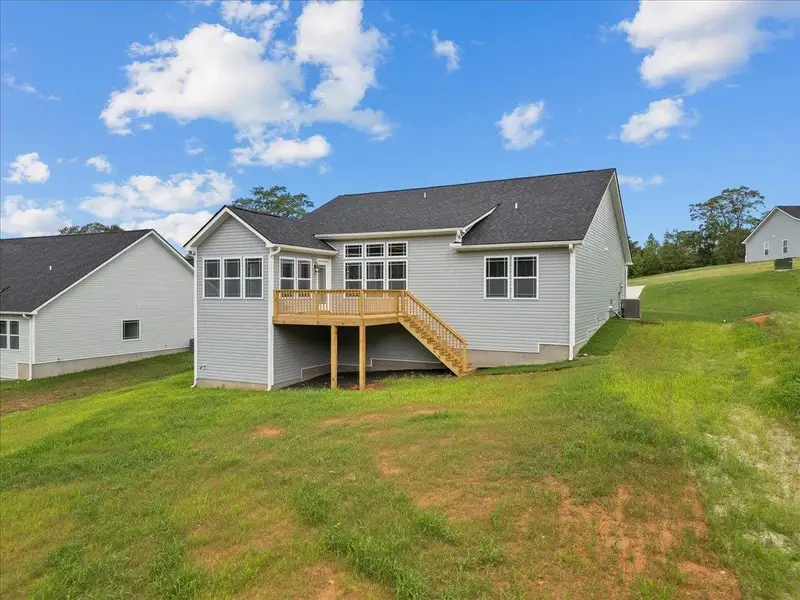 Exterior details and patio area of a home in Fall Creek, Inman (Image 4).