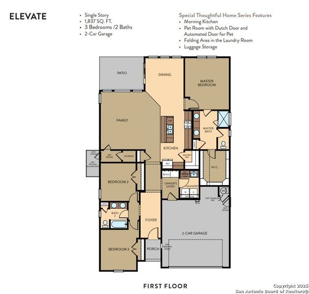 2D floor plan layout of this home in Skybrooke, Live Oak, TX (Image 3). 2D floor plan layout of this home in Skybrooke, Live Oak, TX (Image 3).