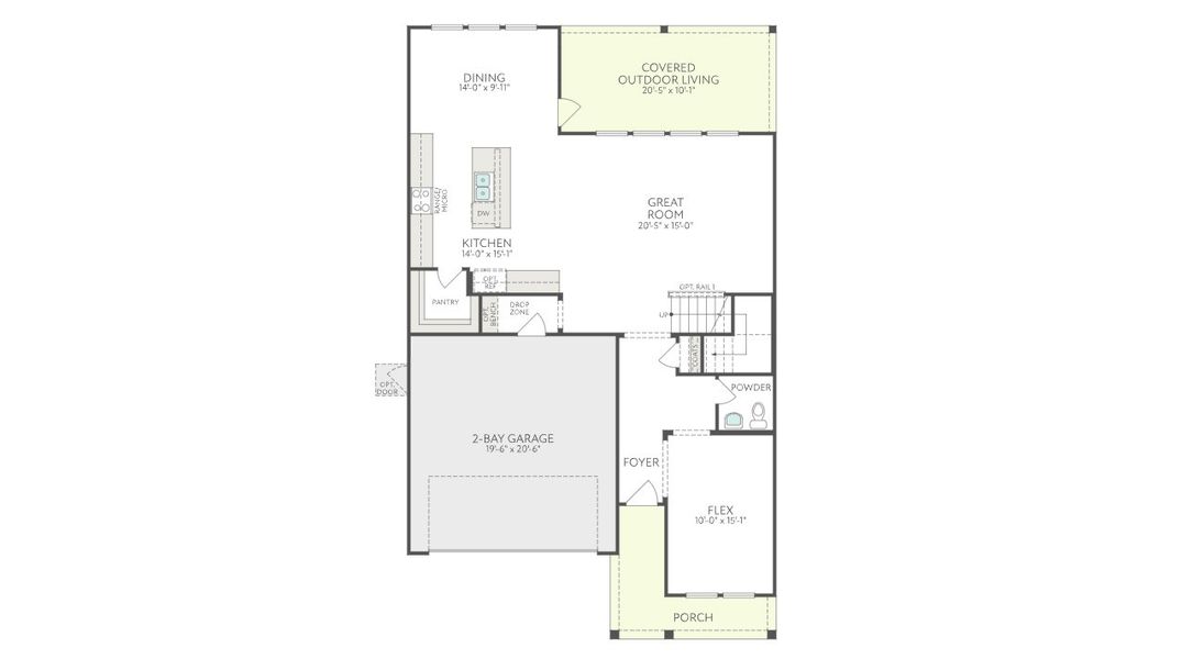 2D floor plan layout for the Magnolia by Tri Pointe Homes in Landmark, Denton, TX (Image 4). 2D floor plan layout for the Magnolia by Tri Pointe Homes in Landmark, Denton, TX (Image 4).