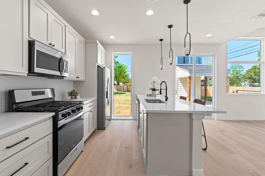 Furnished interior view inside a new home in , Austin (Image 7). Furnished interior view inside a new home in , Austin (Image 7).