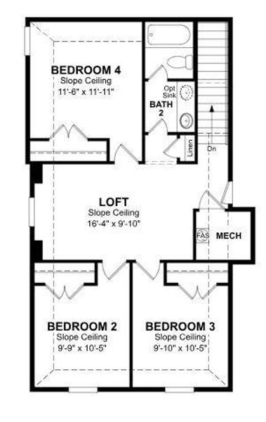 Beazer Homes The Villages of Hurricane Creek Berkshire Floorplan.