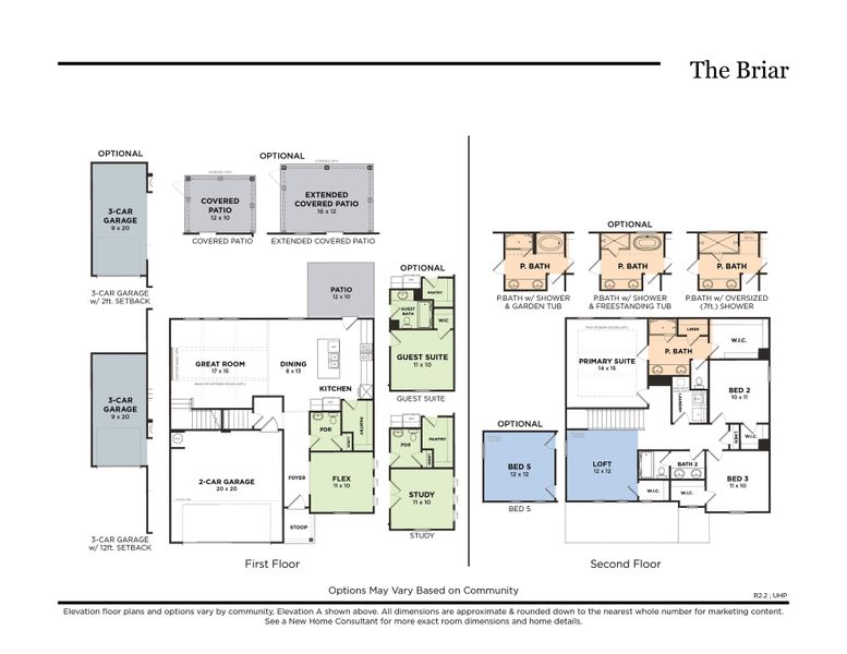 The Briar with Gourmet Kitchen & Opt. 3-Car Garage (R2.2)