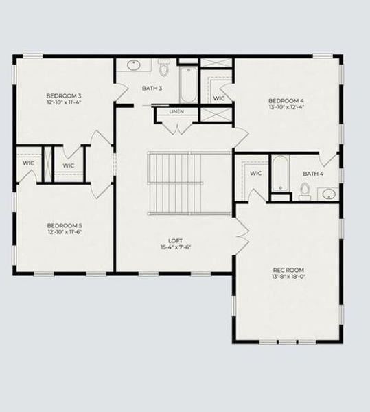 2D floor plan layout of this home in Charleston Proper, Wando, SC (Image 4).