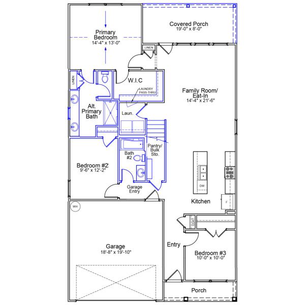 2D floor plan layout of this home in Hainer Place, Conway, SC (Image 4).