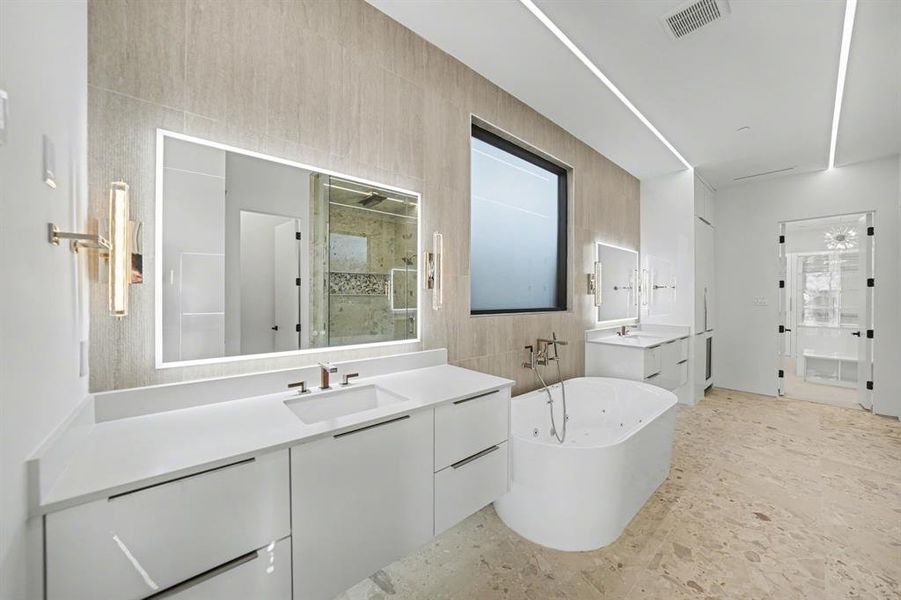 Furnished interior view inside a new home in , Dallas (Image 6).