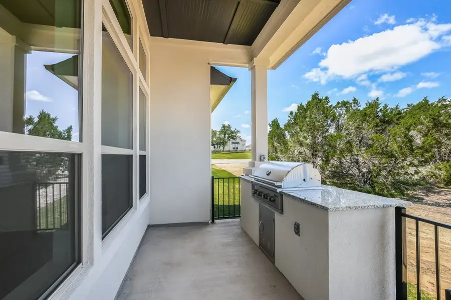 Representative exterior details of a home built from the Siena III by Giddens Homes in Clearwater Ranch, Liberty Hill (Image 87).