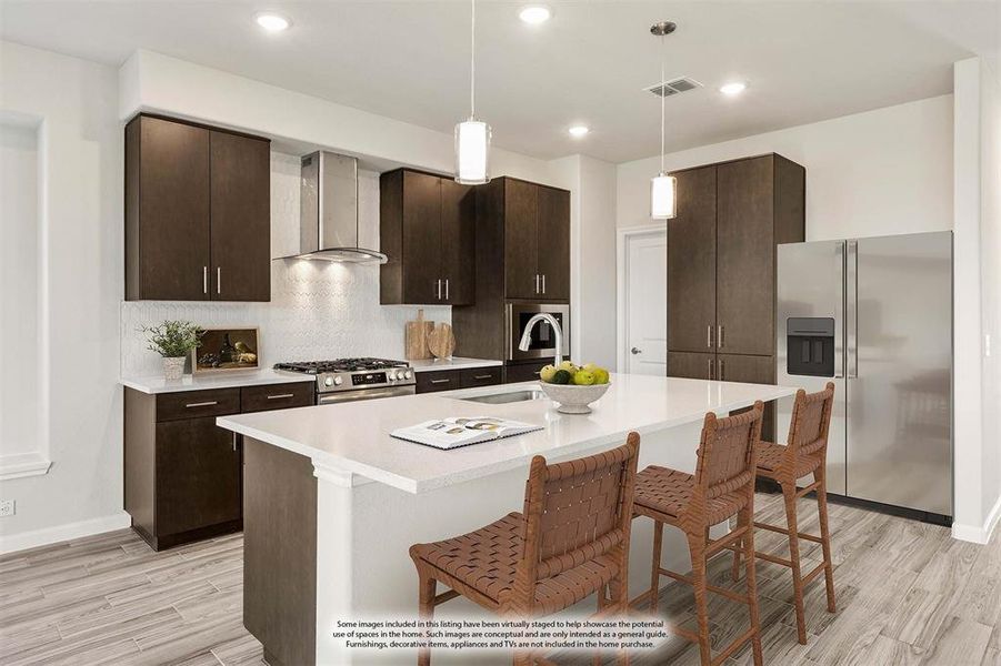 Furnished interior view inside a new home in Bear Creek Elements, Lavon (Image 8).