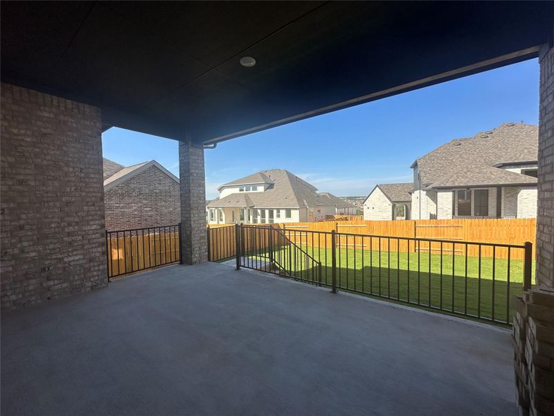Rear Covered Patio & Private Backyard