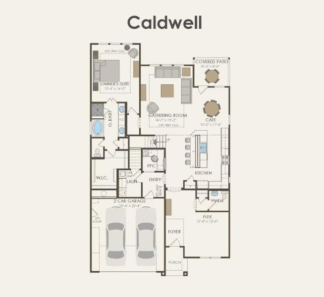 Pulte Homes, Caldwell floor plan