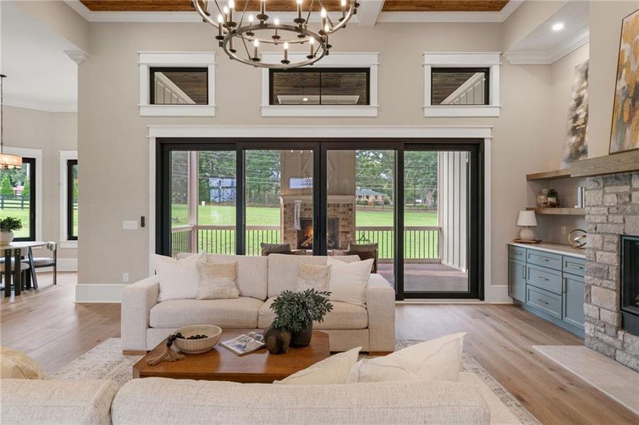 Furnished interior view inside a new home in , Canton (Image 53).