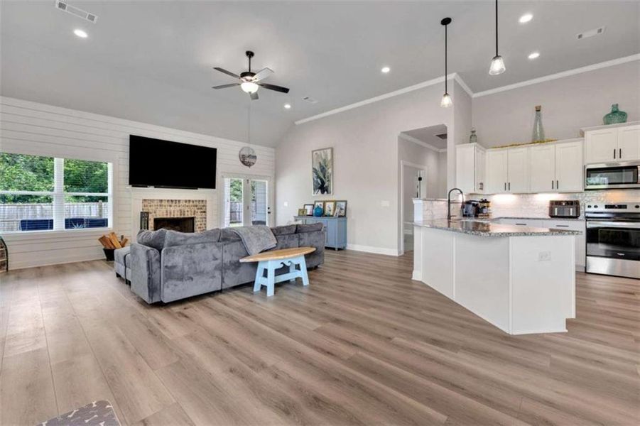 Furnished interior view inside a new home in , Monroe (Image 32).