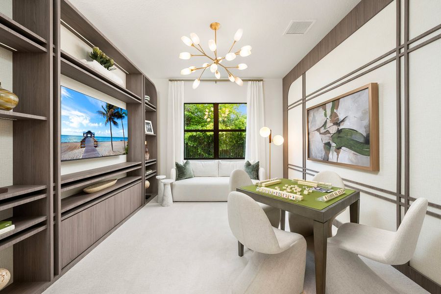 Representative furnished interior of a home built from the Julia by GL Homes in Valencia Del Mar (55+), Boynton Beach (Image 9).