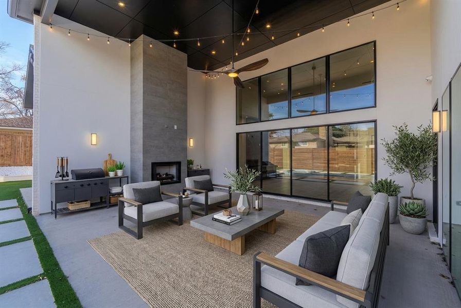 Exterior details and patio area of a home in , Dallas (Image 21).