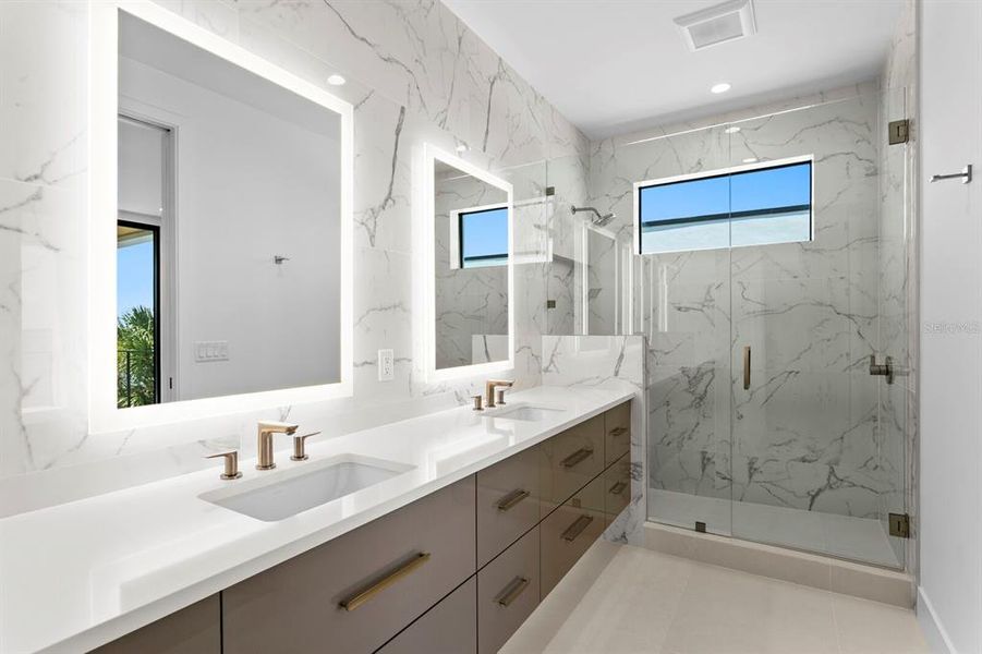 Furnished interior view inside a new home in , Tierra Verde (Image 37).