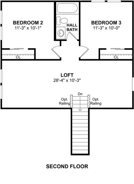 The Scotch Pine floor plan by K. Hovnanian® Homes. 2nd Floor shown. *Prices, plans, dimensions, features, specifications, materials, and availability of homes or communities are subject to change without notice or obligation.