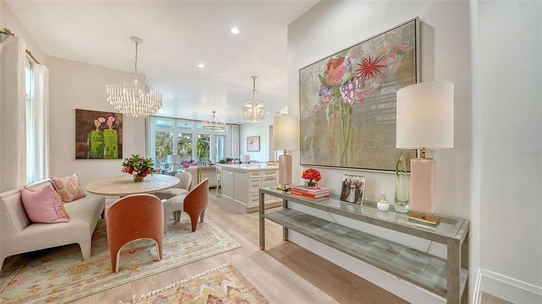 Furnished interior view inside a new home in , Sarasota (Image 16).