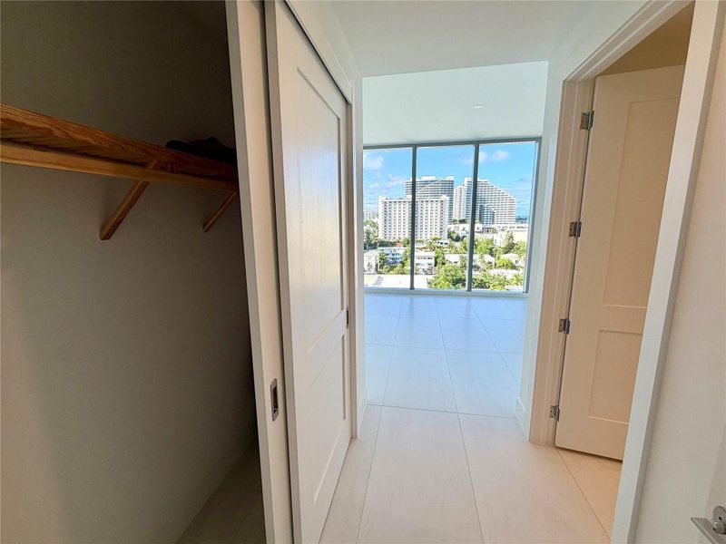 Guest suite entrance and closet