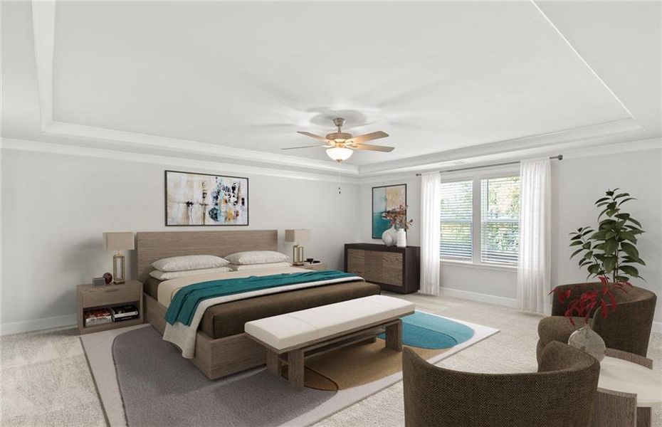 Furnished interior view inside a new home in Haverhill Estates, Dacula (Image 10).