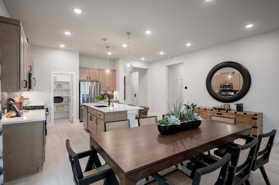Representative furnished interior of a home built from the Falcon by Tri Pointe Homes in Pecan Ridge, Fulshear (Image 68).