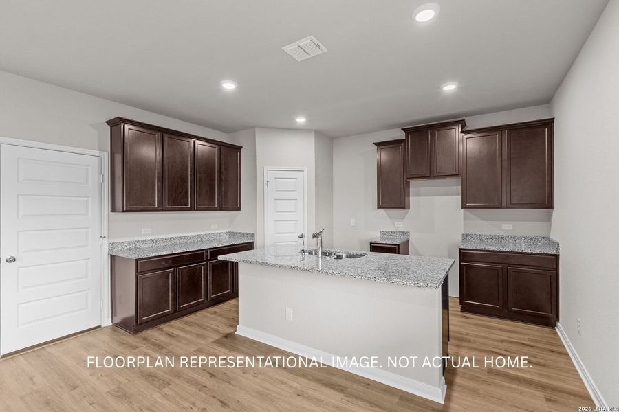 Furnished interior view inside a new home in Cinco Lakes, San Antonio (Image 5).