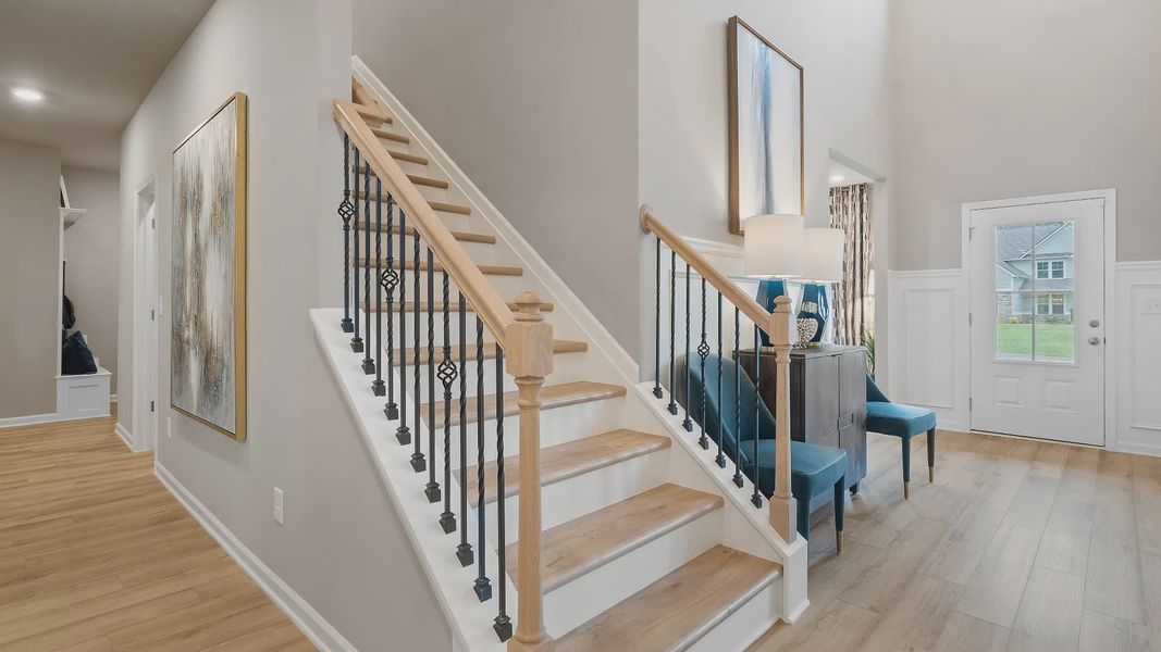 Representative furnished interior of a home built from the Rosemary II by DRB Homes in Northcroft, Loganville (Image 8).