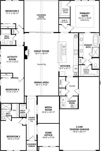 2D floor plan layout of this home in Sterling Greene, Arlington, TX (Image 2). 2D floor plan layout of this home in Sterling Greene, Arlington, TX (Image 2).