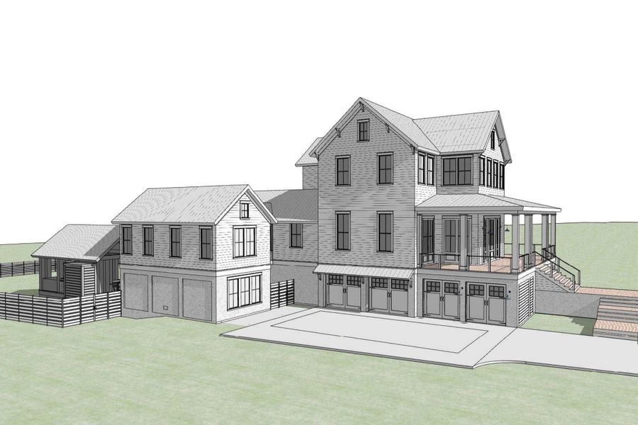 Exterior rendering of this home design in , Charleston, SC (Image 4).