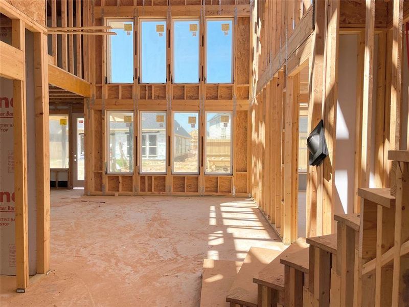 High Ceiling Family Room