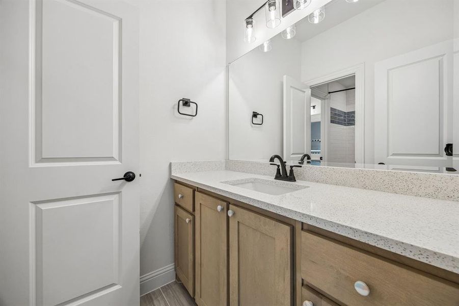 Furnished interior view inside a new home in , Prosper (Image 30).