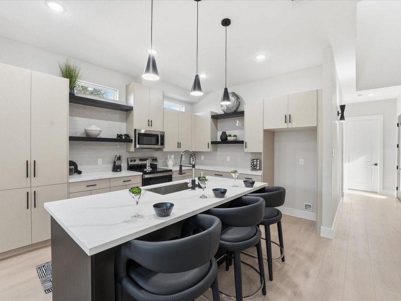 First Floor Living, Kitchen, and Dining