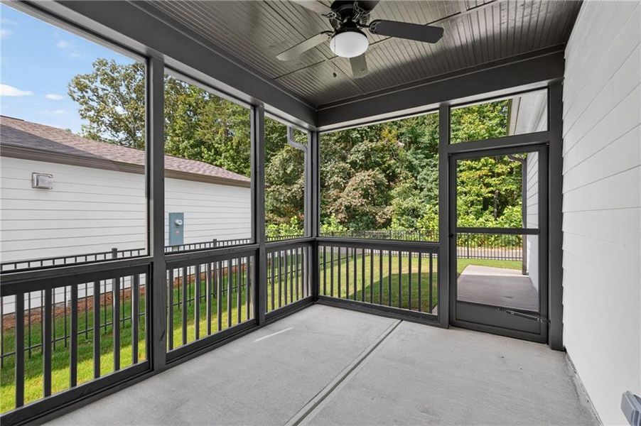 Exterior details and patio area of a home in Marble Tree, Ball Ground (Image 26).