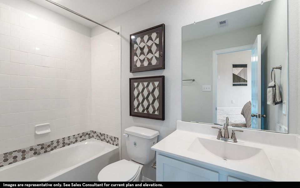 Furnished interior view inside a new home in Cielo, Conroe (Image 13).