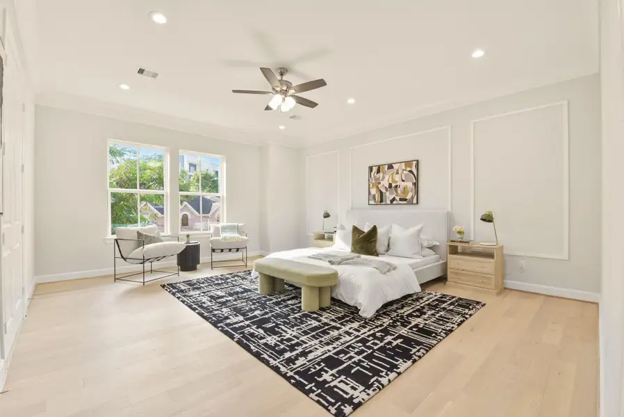 Furnished interior view inside a new home in , Houston (Image 35).