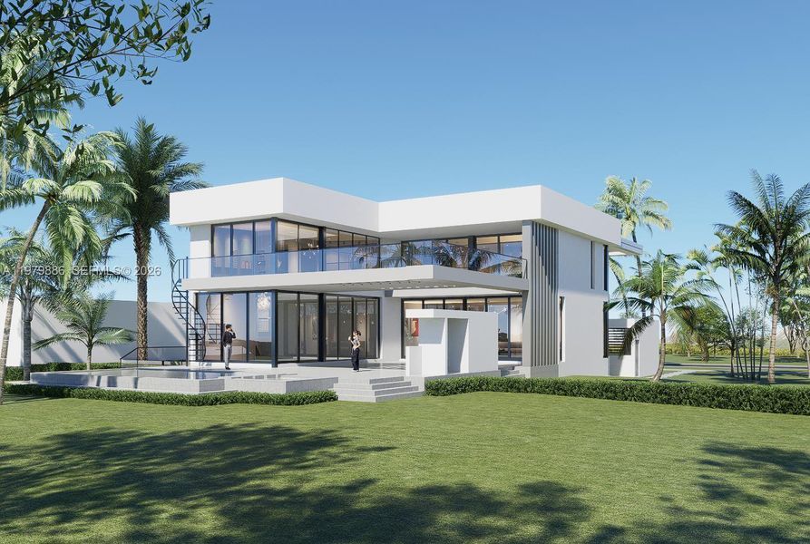 Exterior details and patio area of a home in , Miami Beach (Image 25).