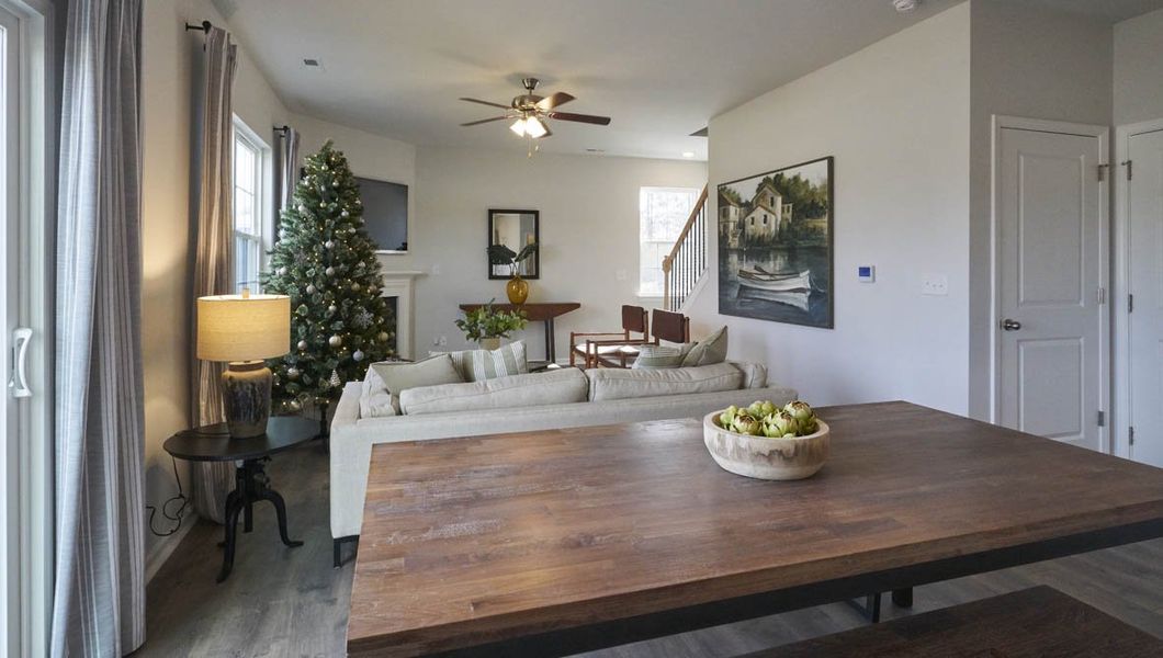 Representative furnished interior of a home built from the Penwell by D.R. Horton in Fishel Village, Winston-Salem (Image 12). Representative furnished interior of a home built from the Penwell by D.R. Horton in Fishel Village, Winston-Salem (Image 12).