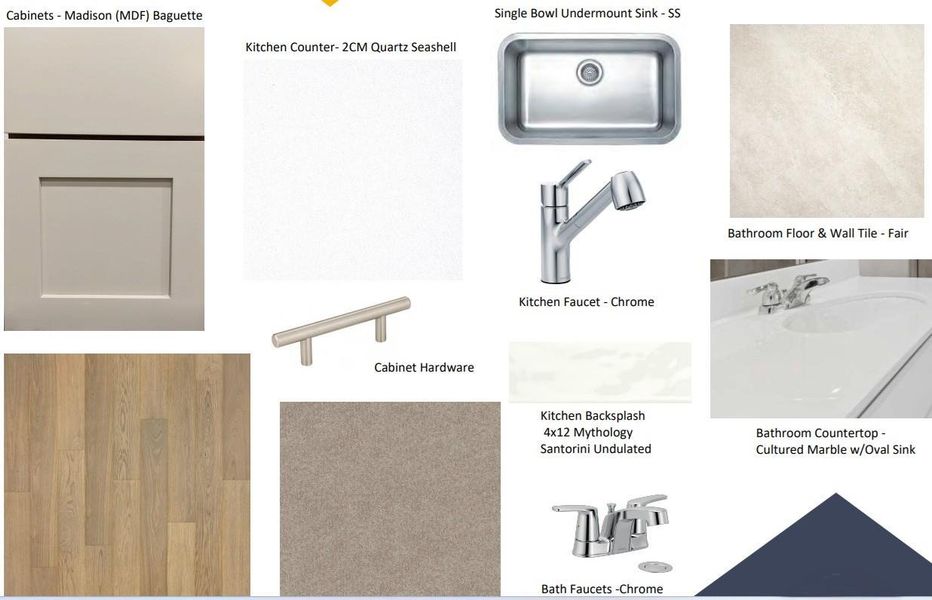 Sample of building materials used in homes in Marble Creek Crossing, Austin (Image 3). Sample of building materials used in homes in Marble Creek Crossing, Austin (Image 3).